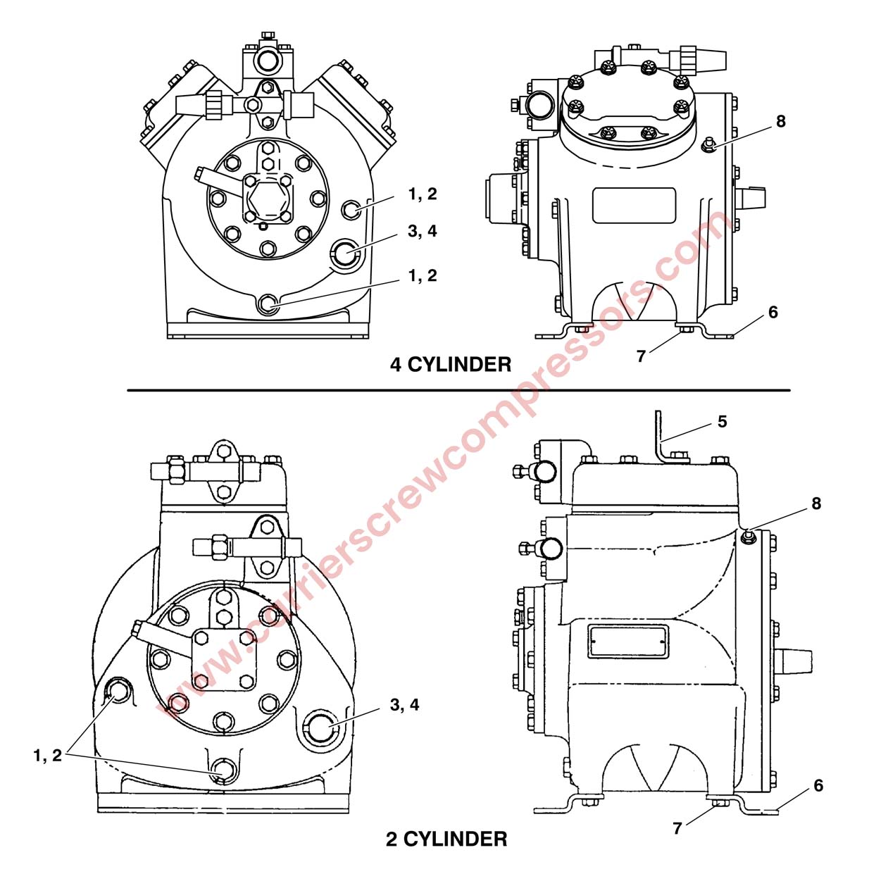 Carrier 05K Parts Drawings